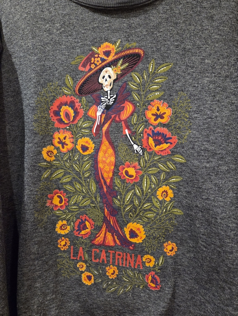 HASTA SIEMPRE Jerry Leigh La Catrina Women's Sweatshirt - Picture 2 of 3